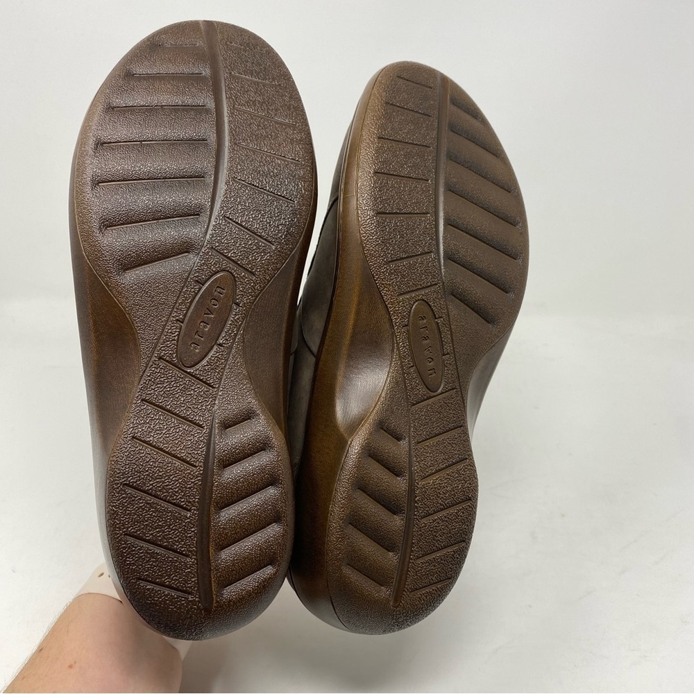 Aravon Delilah Leather Lace Up stone NARROW - Picture 4 of 7